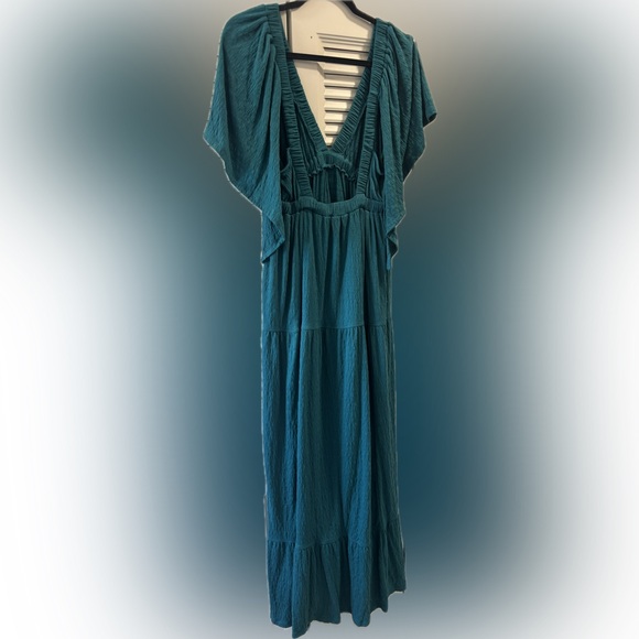 Free People Deep Teal Maxi Dress - Picture 2 of 4